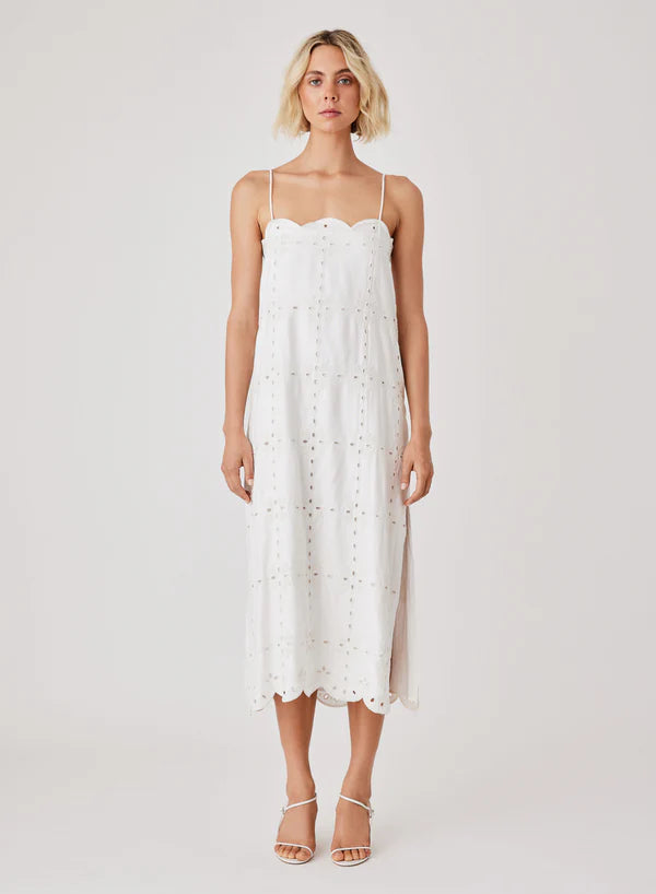 women's limited-edition dressesWhite Haven Midi Dress