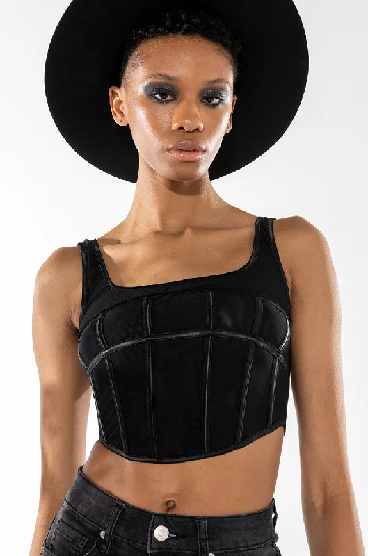 long-sleeved women's topsALL ON ME CORSET TOP