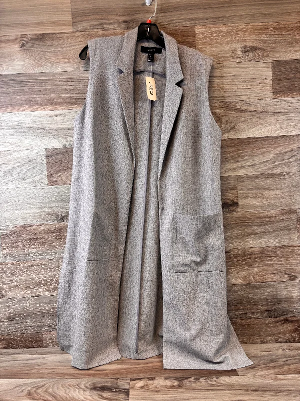 women's bomber jackets and coatsBlazer By Forever 21 In Grey, Size: L