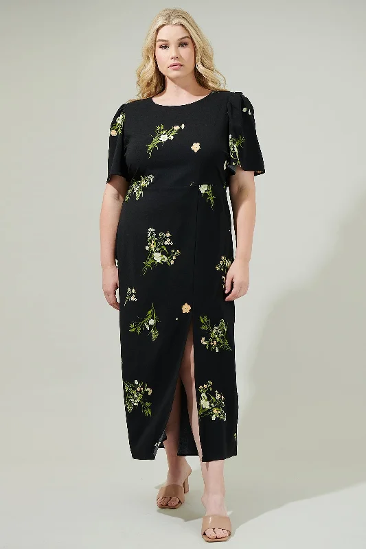 Chic DressJenna Floral Midi Dress Curve