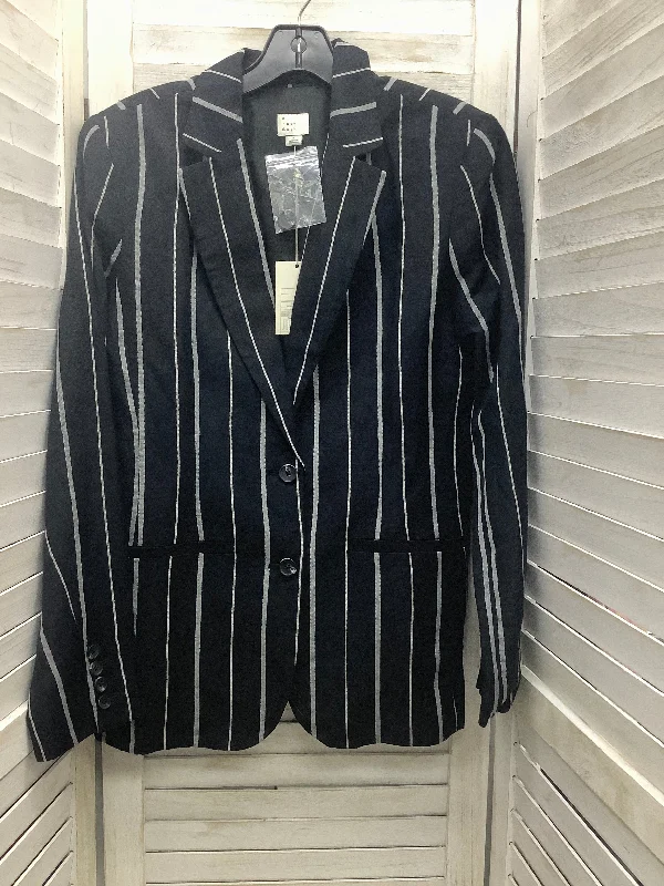 women's coats for black-tie affairsBlazer By A New Day In Striped Pattern, Size: 8