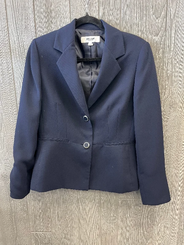 women's coats with cinched waistsBlazer By Jones Studio In Blue, Size: S