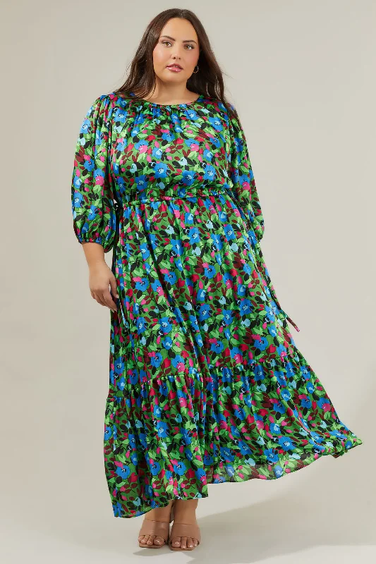 women's mini dressesDestine Floral Carmine Midi Dress Curve