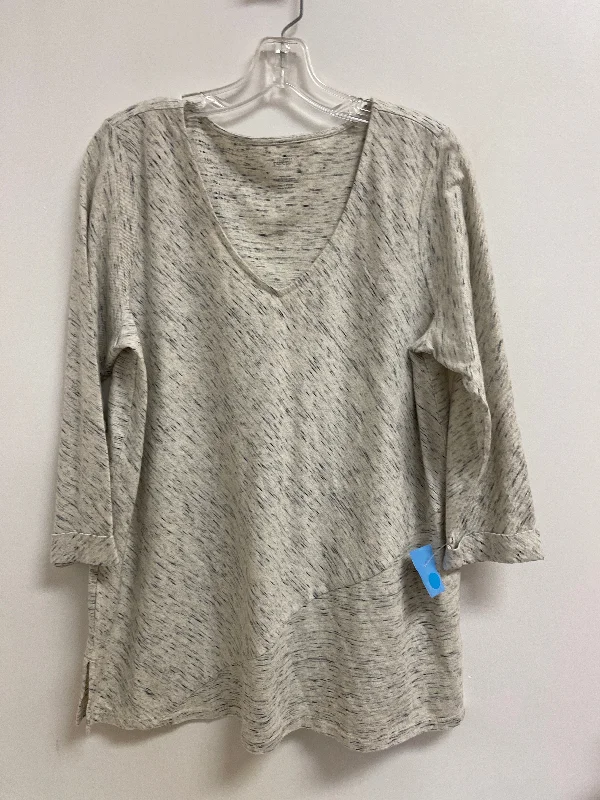 women's tops for those who love to experiment with fashionTunic Long Sleeve By Pure Jill In Cream, Size: M