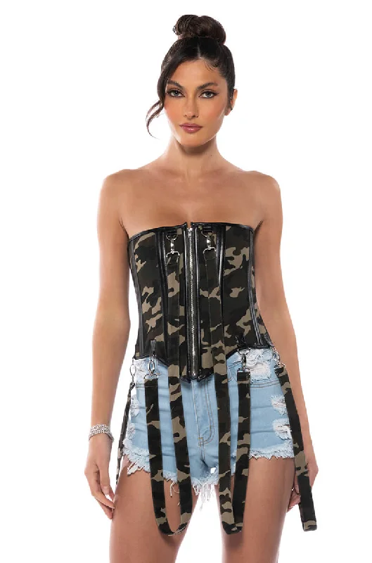 trendy women's topsBAD BITCH CORSET