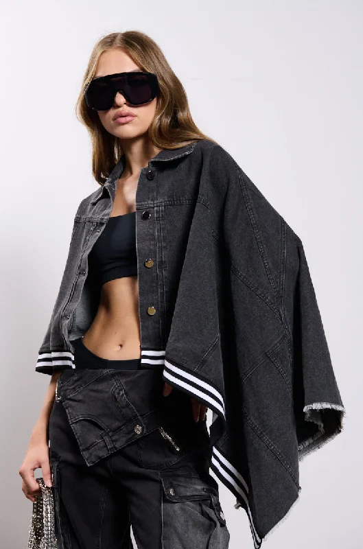 women's coats for those who seek both warmth and flairNATALYA DENIM CAPE