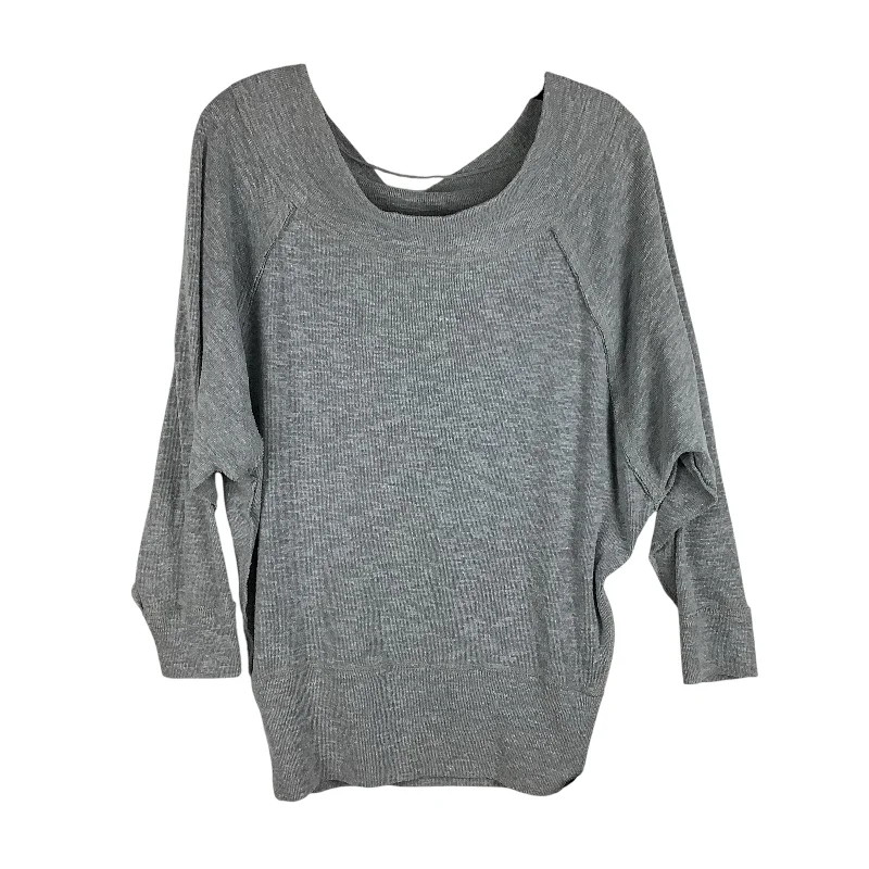 women's tops with embroidery detailsTop Long Sleeve By We The Free In Grey, Size: Xs