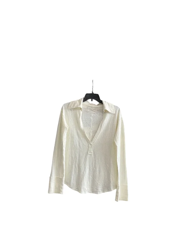 women's tops with sleeveless designsTop Long Sleeve By We The Free In White, Size: Xs