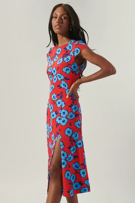 Evening DressMira Mar Floral Everbloom Cutout Midi Dress