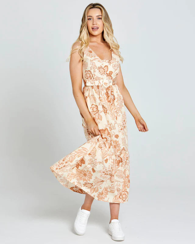 Velveteen DressEmelia Sleeveless Midi Dress