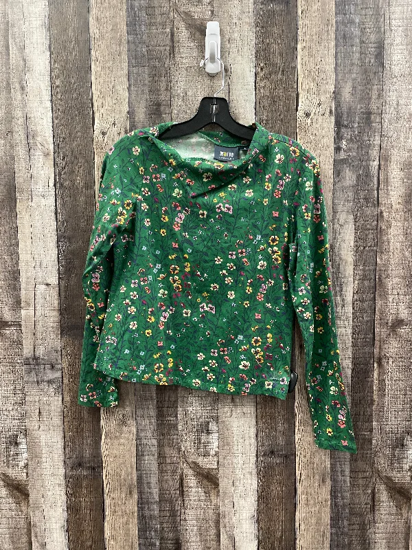 women's tops for those who want to add a bit of flair and personality to their looksTop Long Sleeve By Maeve In Green, Size: S