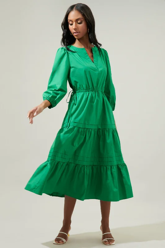 Velvet DressAtelier Poplin Tiered Midi Dress