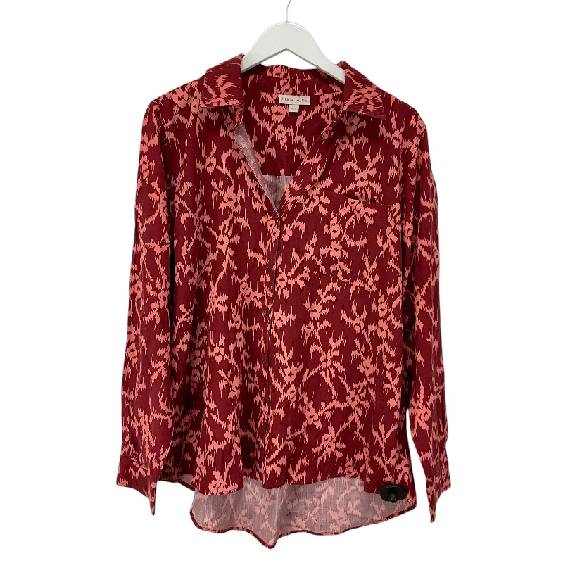 women's tops for those who want to invest in timeless piecesTop Long Sleeve By Knox Rose In Red, Size: L