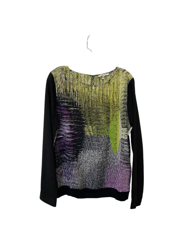 women's tops for mixing and matching with different bottomsTop Long Sleeve By Calvin Klein In Multi-colored, Size: L