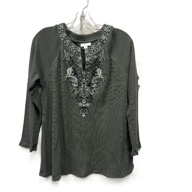 women's tops for those who want to create outfits that are both trendy and timelessTop Long Sleeve By J. Jill In Green, Size: M