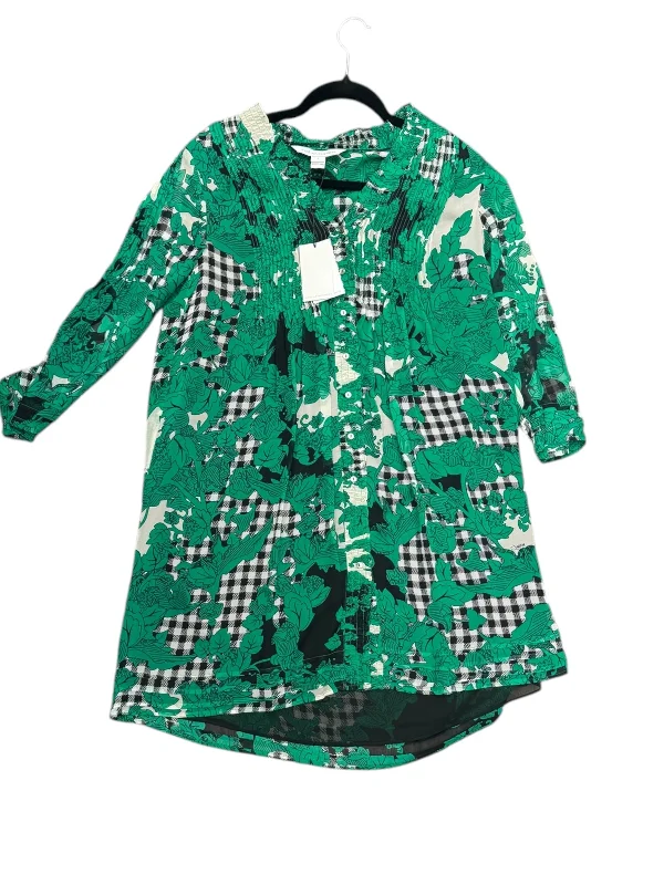 women's tops for relaxed weekendsTop Long Sleeve By Diane Von Furstenberg In Green, Size: 4x