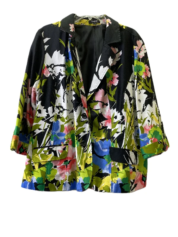 women's coats for those who value both style and comfortBlazer By Elementz In Floral Print, Size: 3x