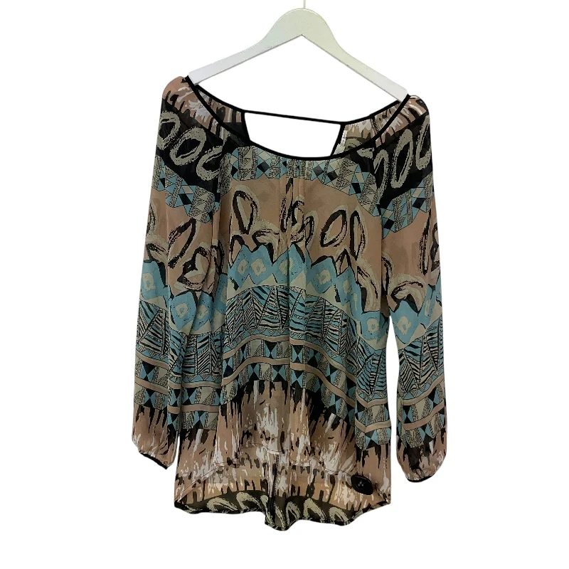 women's tops for those who believe in expressing their individuality through fashionTop Long Sleeve By Blu Pepper In Multi-colored, Size: M