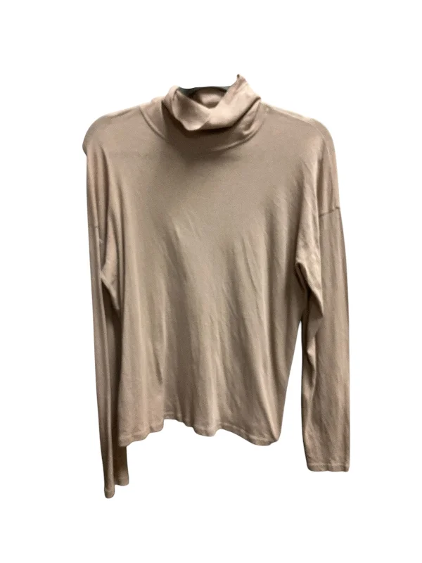 women's tops for maximalist fashion loversTop Long Sleeve Basic By Everlane In Beige, Size: M