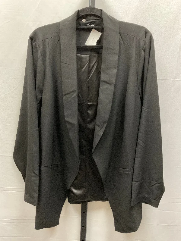 leather coats for womenBlazer By Torrid In Black, Size: 2x