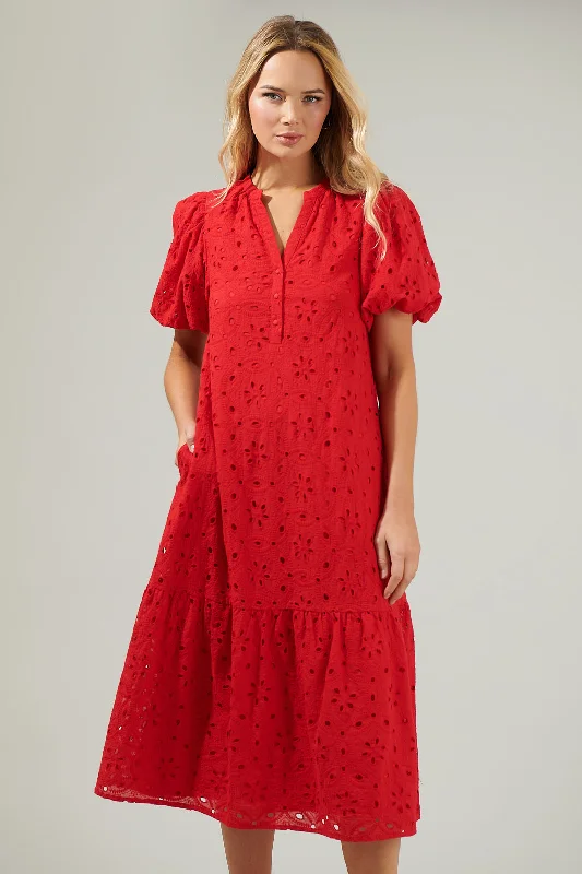 Beaded DressVilla Nova Eyelet Midi Dress