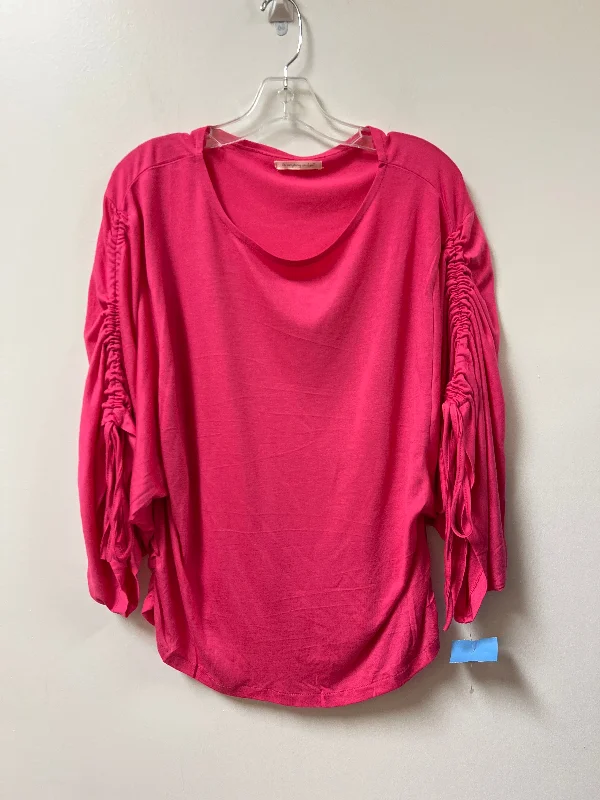 women's tops that offer a perfect blend of style, comfort, and affordabilityTop Long Sleeve By Do Everything In Love In Pink, Size: Osfm