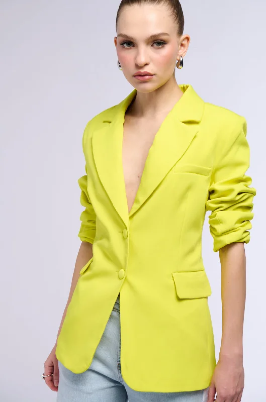 peacoats for womenEVERYDAY BLAZER IN YELLOW