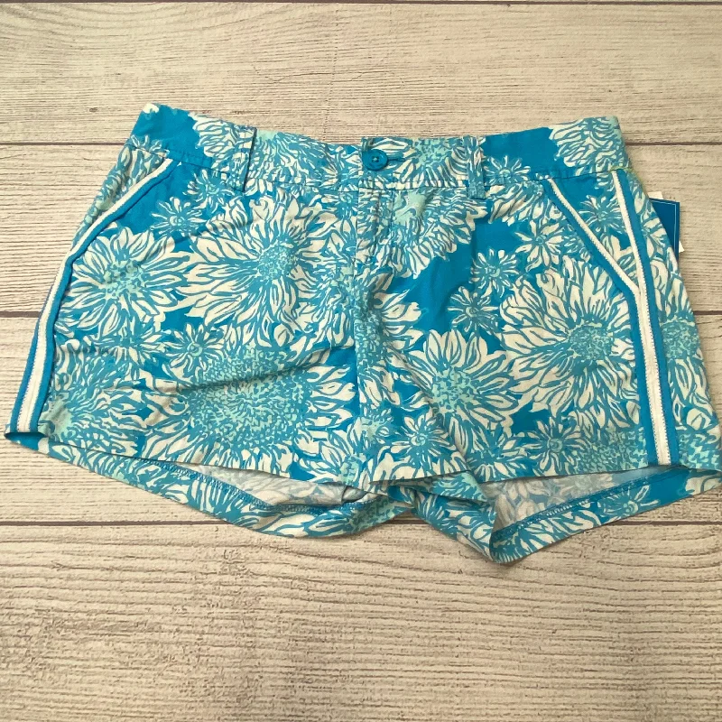 women's fair-trade shortsBlue White Shorts Lilly Pulitzer, Size 8