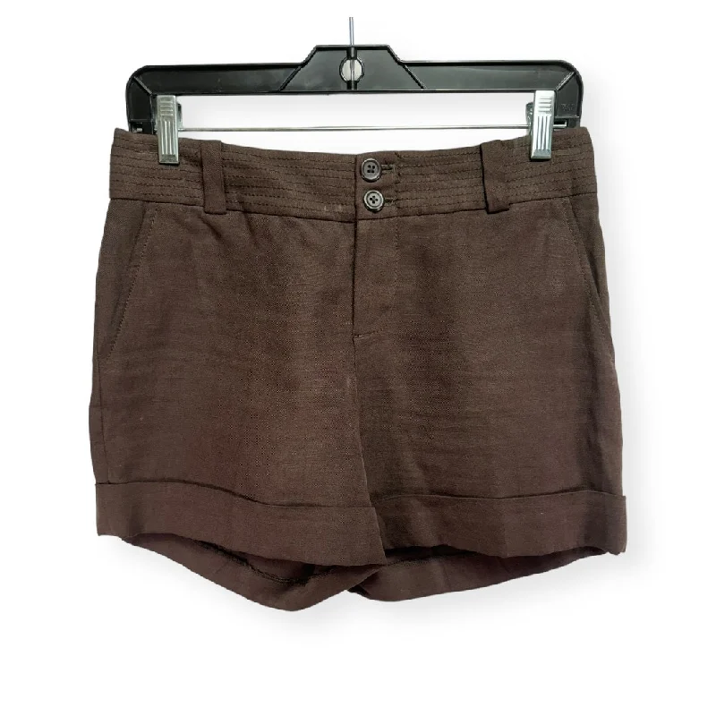 women's mid-rise shortsLinen & Silk Brown Shorts Banana Republic, Size 2