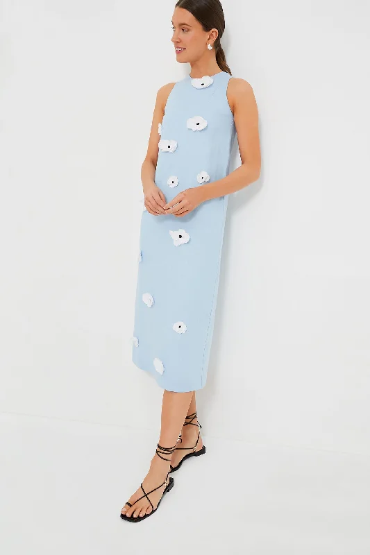 Wedding DressBlue Bloom Maxi Linen Dress