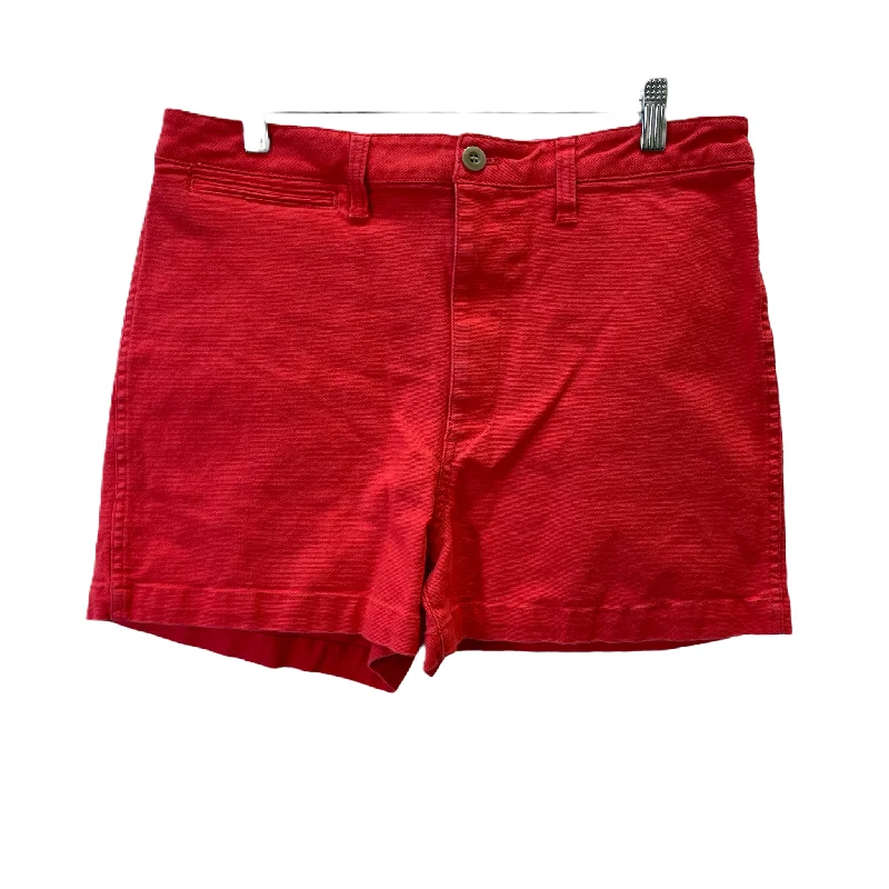 women's buttoned shortsRed Shorts By Madewell, Size: 10