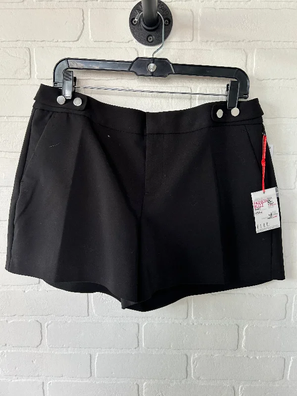 women's solid-color shortsBlack Shorts Elle, Size 10