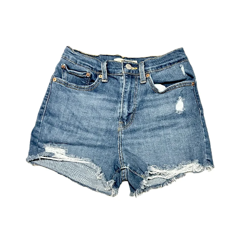 women's high-waisted shortsBlue Denim Shorts By Levis, Size: 4