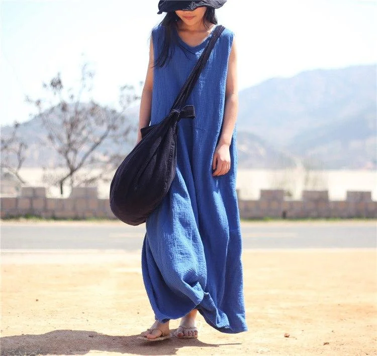 Ruffled Hem DressZen Casual Tank Maxi Dress  | Zen