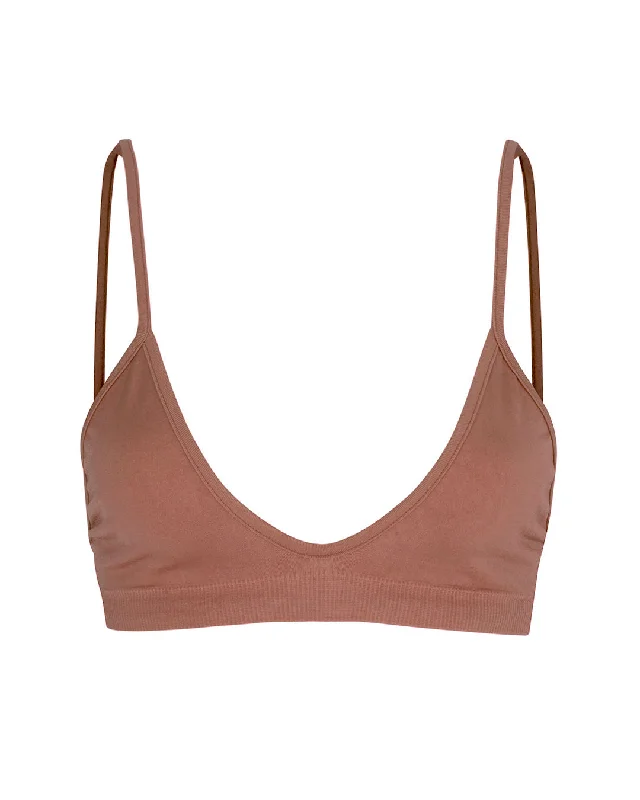 Colorful Female SwimwearBLISSFUL Bikini Bra Top | Rusty Pink