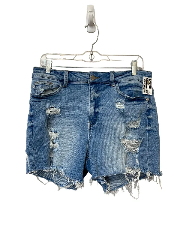 women's striped shortsBlue Denim Shorts Judy Blue, Size Xl