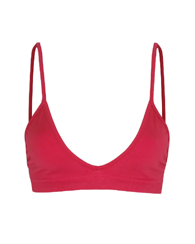 Stretchy Bikini Tops FemaleBLISSFUL Bikini Bra Top | Cerise