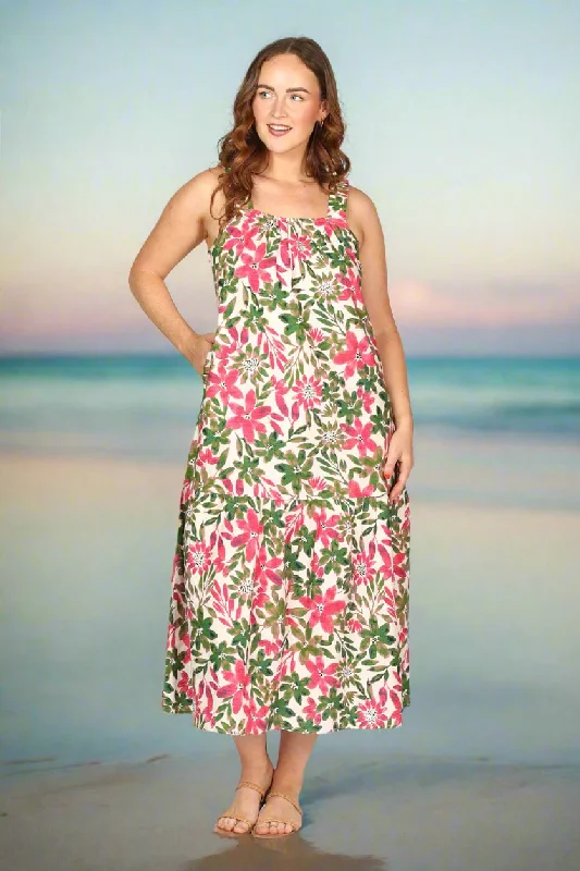 Off-The-Shoulder DressClara Maxi Dress in Azalea Amore