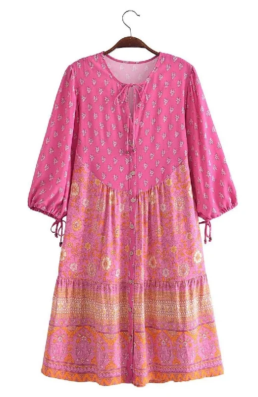 women's everyday dressesEDIE Mini Dress - Pink | ONE LEFT!