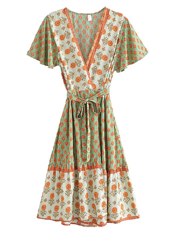 Wedding DressDANELLA Mini Wrap Dress - Green