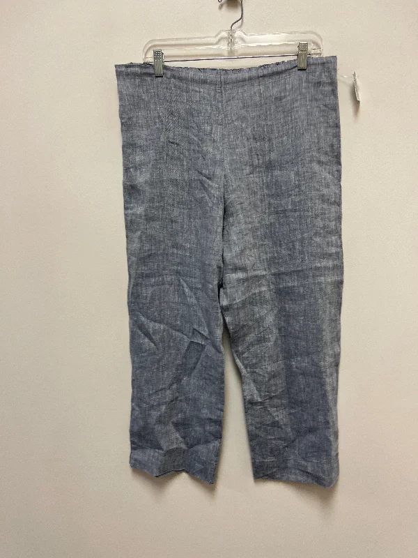 women's silk pantsBlue Pants Linen Bryn Walker, Size 12