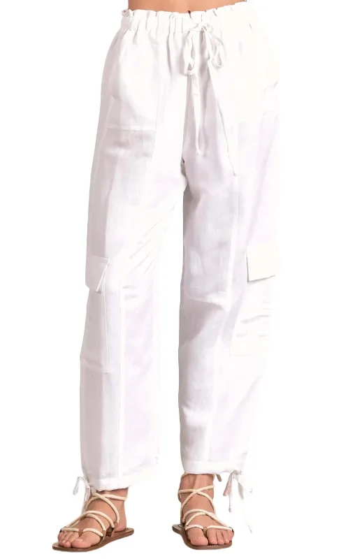 women's trendy pantsCargo Pant In White