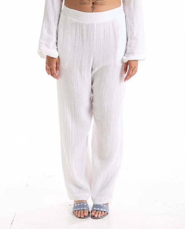 women's polyester pantsDemsey Pant In White