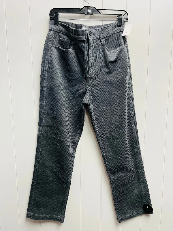 women's leather pantsGrey Pants Corduroy Loft, Size 8