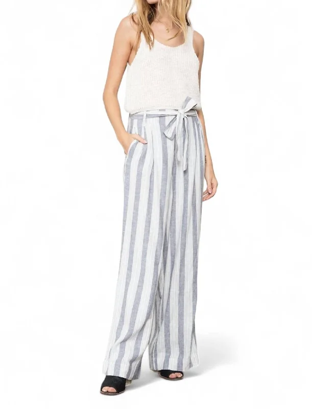 women's wedding pantsJess Wide Leg Pant In Laguna Stripe