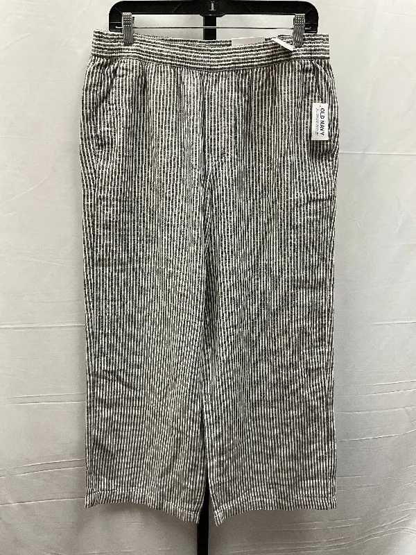 women's tall pantsPants Linen By Old Navy In Striped Pattern, Size: M