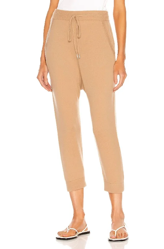 women's casual pantsParis Sweatpant In Camel