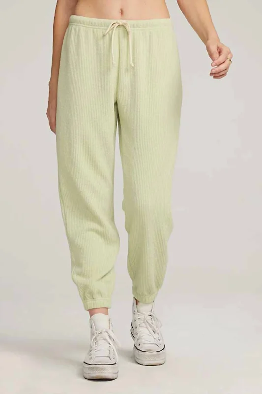 women's distressed pantsPull On Jogger Pants In Limelight