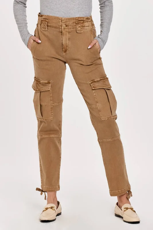 women's summer pantsRichie High Rise Cargo Pants In Butterscotch