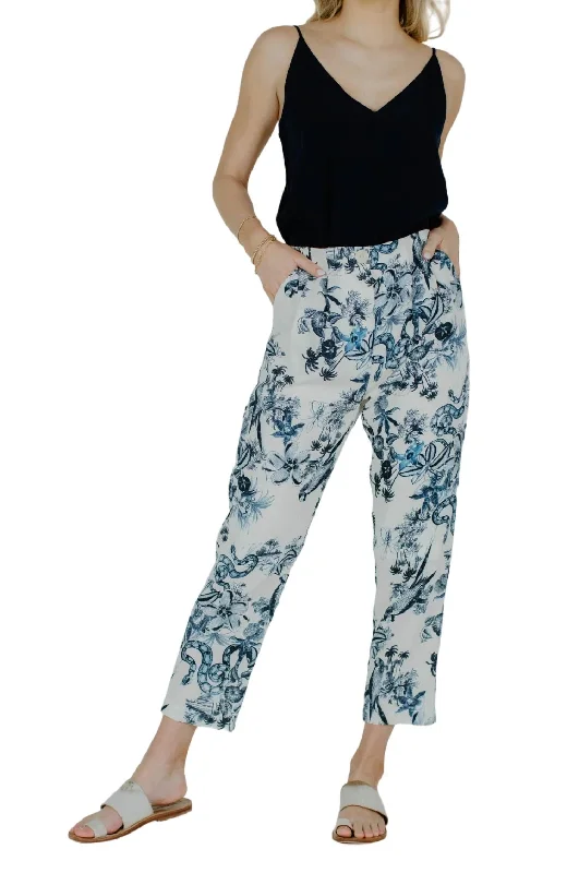 women's waterproof pantsSheila Pant In Ivory/blue